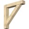 Ekena Millwork Traditional Block Rough Sawn Bracket w/ Offset Brace, Douglas Fir, 8"W x 46"D x 46"H BKT0806X46X46TRA05RDF - alternate 1